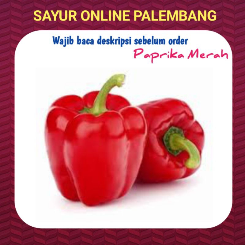 

Paprika Merah Segar Per Buah - Toko Sayuran Pasar Segar Online Palembang