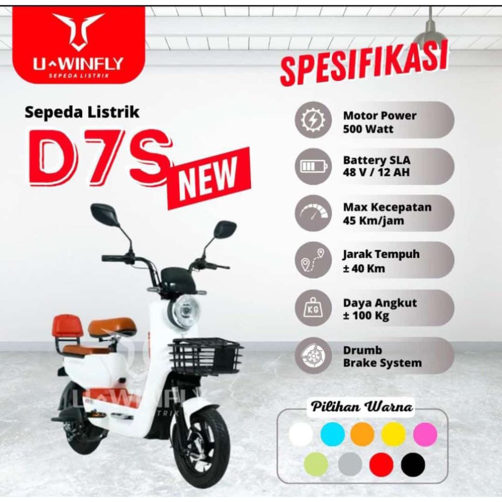 UWINFLY D7S Sepeda Listrik murah