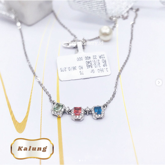 Elco Jewellery - Kalung Berlian Eropa F Vvs | KLBT-00016SH Berkualitas dan Bergaransi