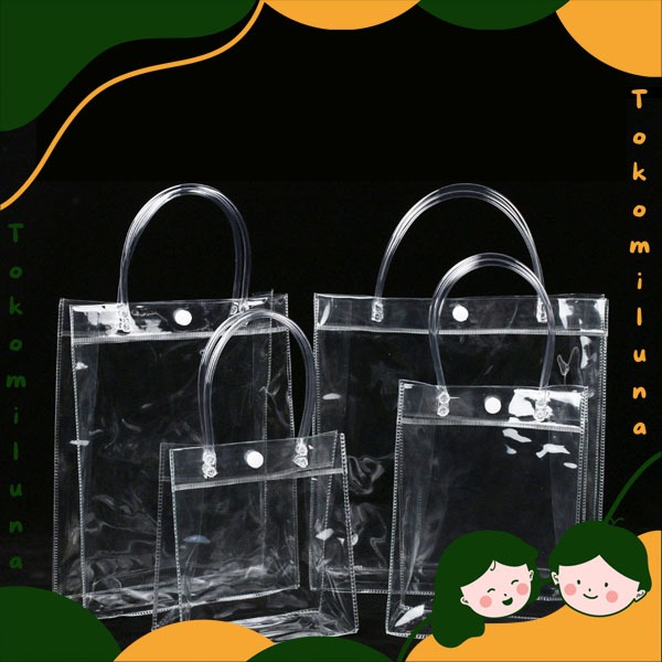 

Kantong souvenir transparan PVC kantong hadiah ulang tahun estetik kantong hampers bag HB1524