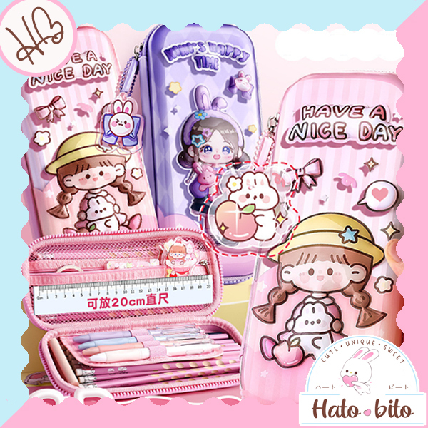 

Kotak pensil 3D gambar lucu cute tempat pensil alat tulis kawai HB1576