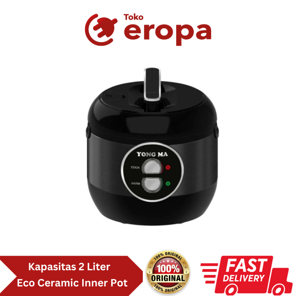 Magic Com 2 lt Eco Ceramic Yongma SMC9013-Hitam