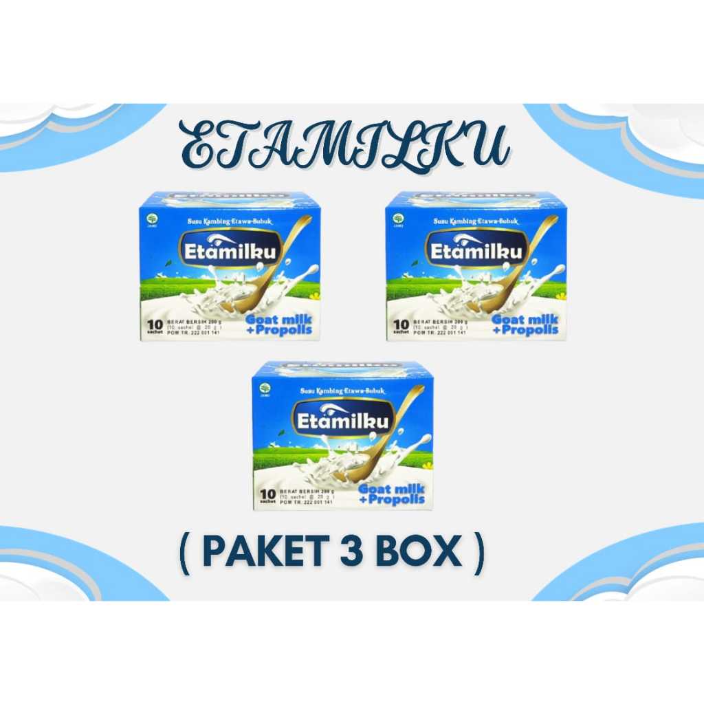 

( PAKET 3 BOX ) Susu Kambing Etawa Plus Propolis Asli Original