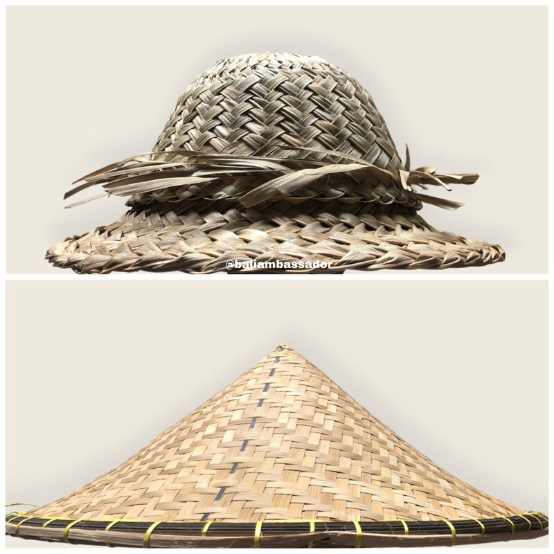 TOPI ANYAMAN BALI ANTIK TOPI PANTAI