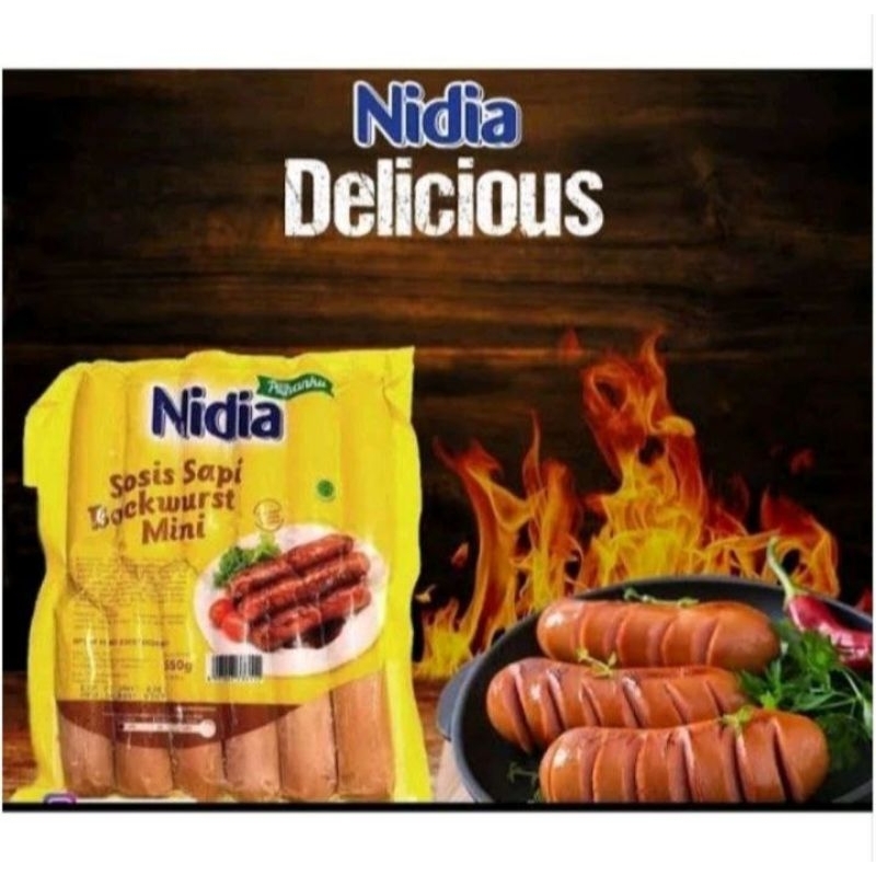 

Nidia Sosis Sapi Bockwurst Mini 12s 500gr