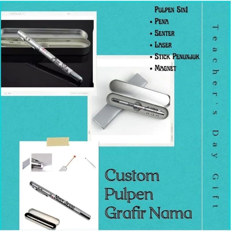 

CUSTOM PULPEN GRAFIR NAMA KADO HARI GURU | HAMPERS HADIAH TEACHERS DAY GIFT