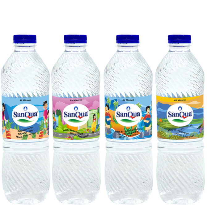 Air Mineral Sanqua 600 ml - air mineral 600ml