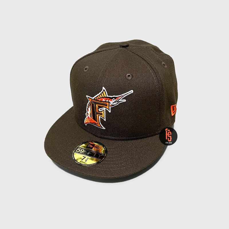 TOPI NEW ERA ORIGINAL 5950 WS 1997 FLORIDA MARLINS WALNUT ORANGE