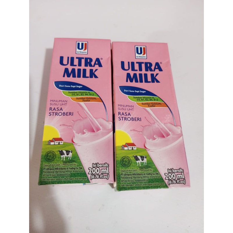 

Susu Ultra Milk Strawberry 200 ML