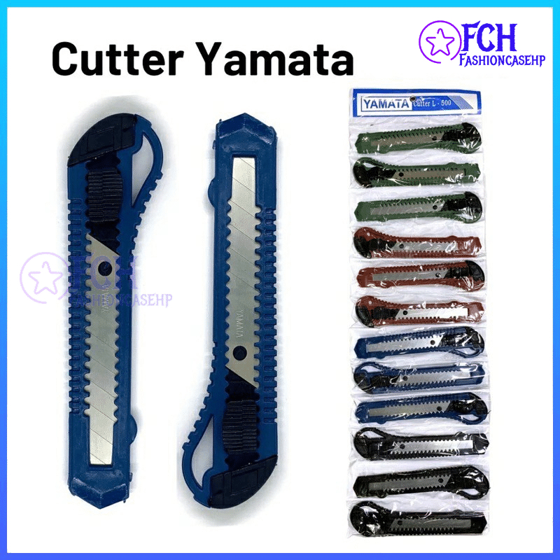 

FCH- 1 Pcs Pisau Cutter Yamata Jenia Piso Kater Cuter Pemotong Dus ATK DLL