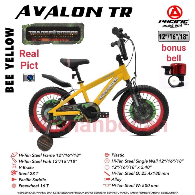 TERMURAH SEPEDA ANAK COWO BMX AVALON TR BY PACIFIC 18INCH