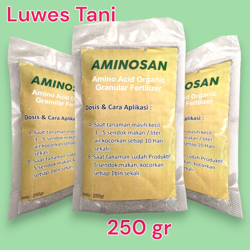 aminosan asam amino amino  organic granular fertilizer 250 gram