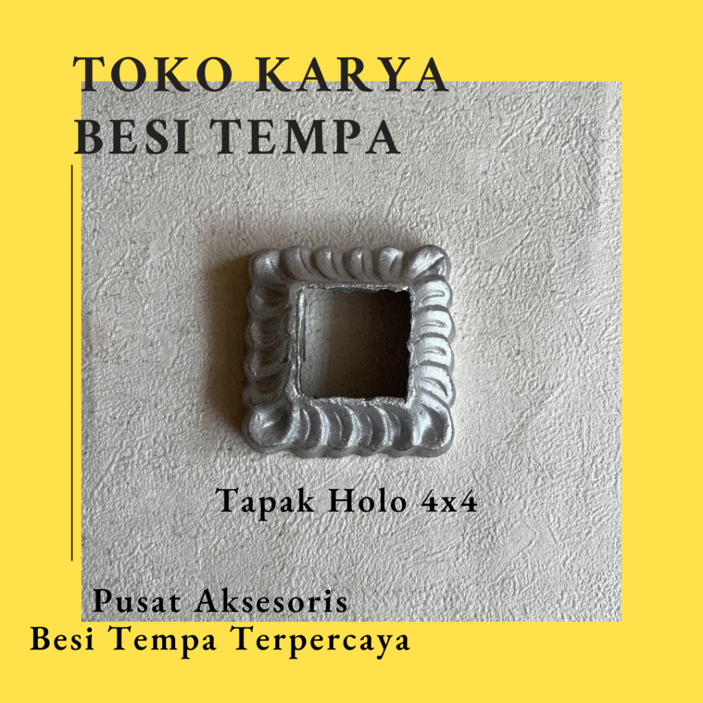 Tapak Holo Aluminium Motif 4x4 / Tapak Holo 3x3 / Tapak Holo 4x8 / Ornamen Besi Tapak Holo / Tapak R