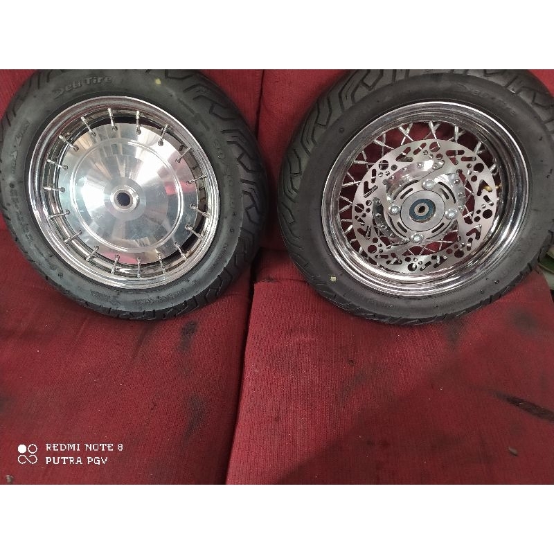 velg jari jari ring 10 fino 125 chrome velg custom