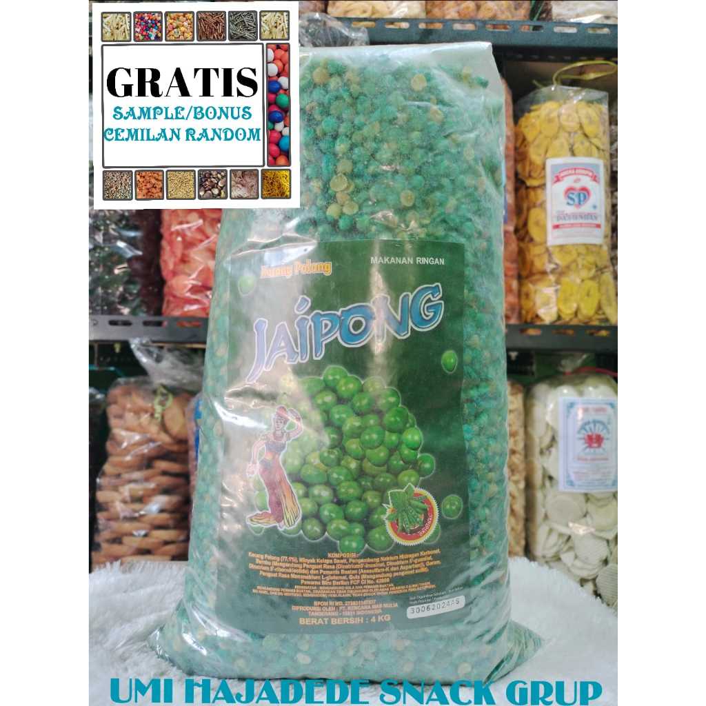 

(GRATIS BONUS) CEMILAN 1KG KACANG POLONG IJO