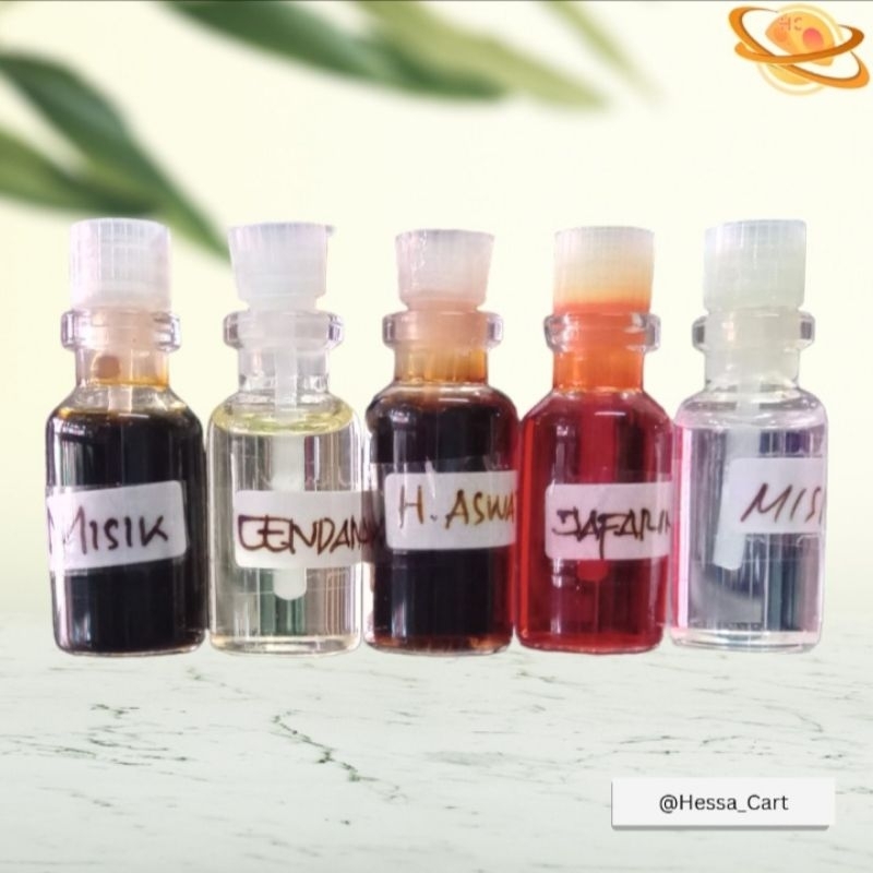 parfum asli jafaron merah zafaron misik hitam misik putih hajar aswad 3ml