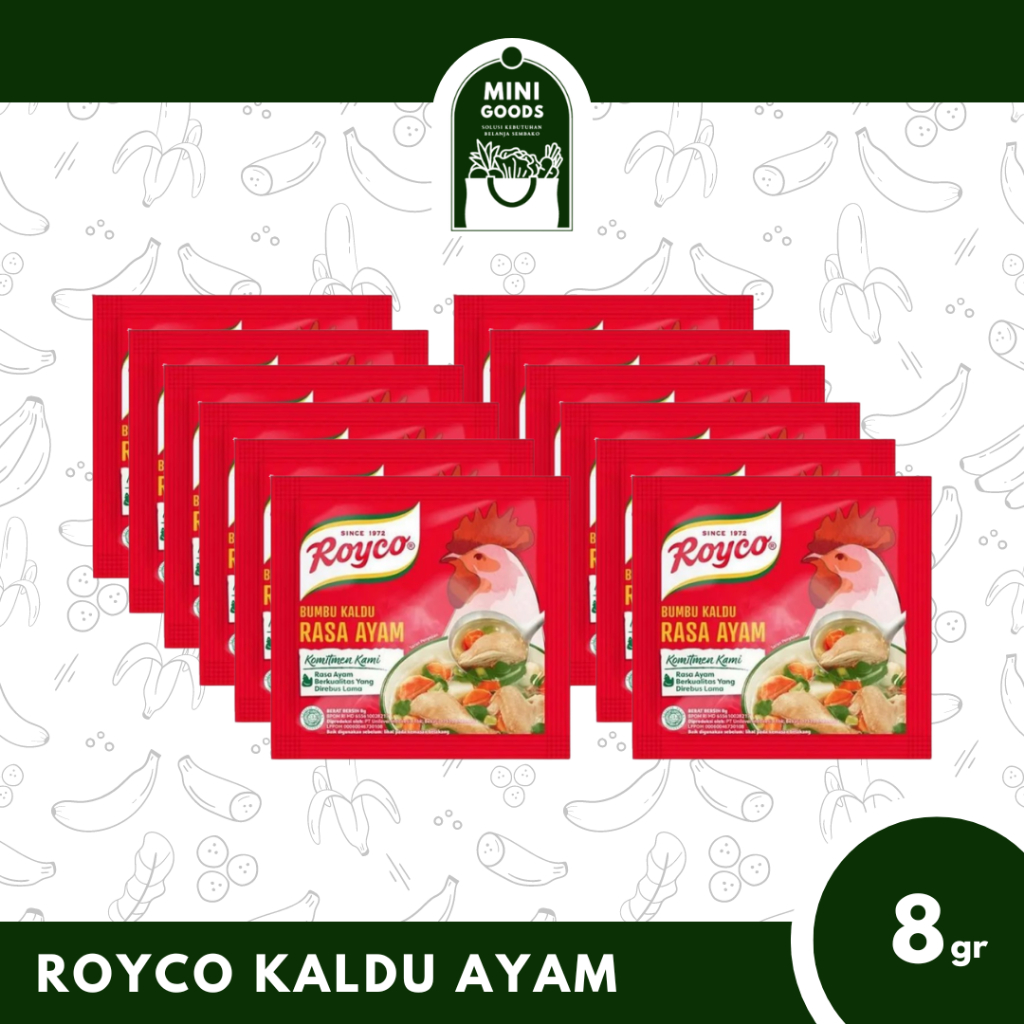 

Royco Bumbu Kaldu Ayam Sachet 8gr (Satuan dan Renceng)