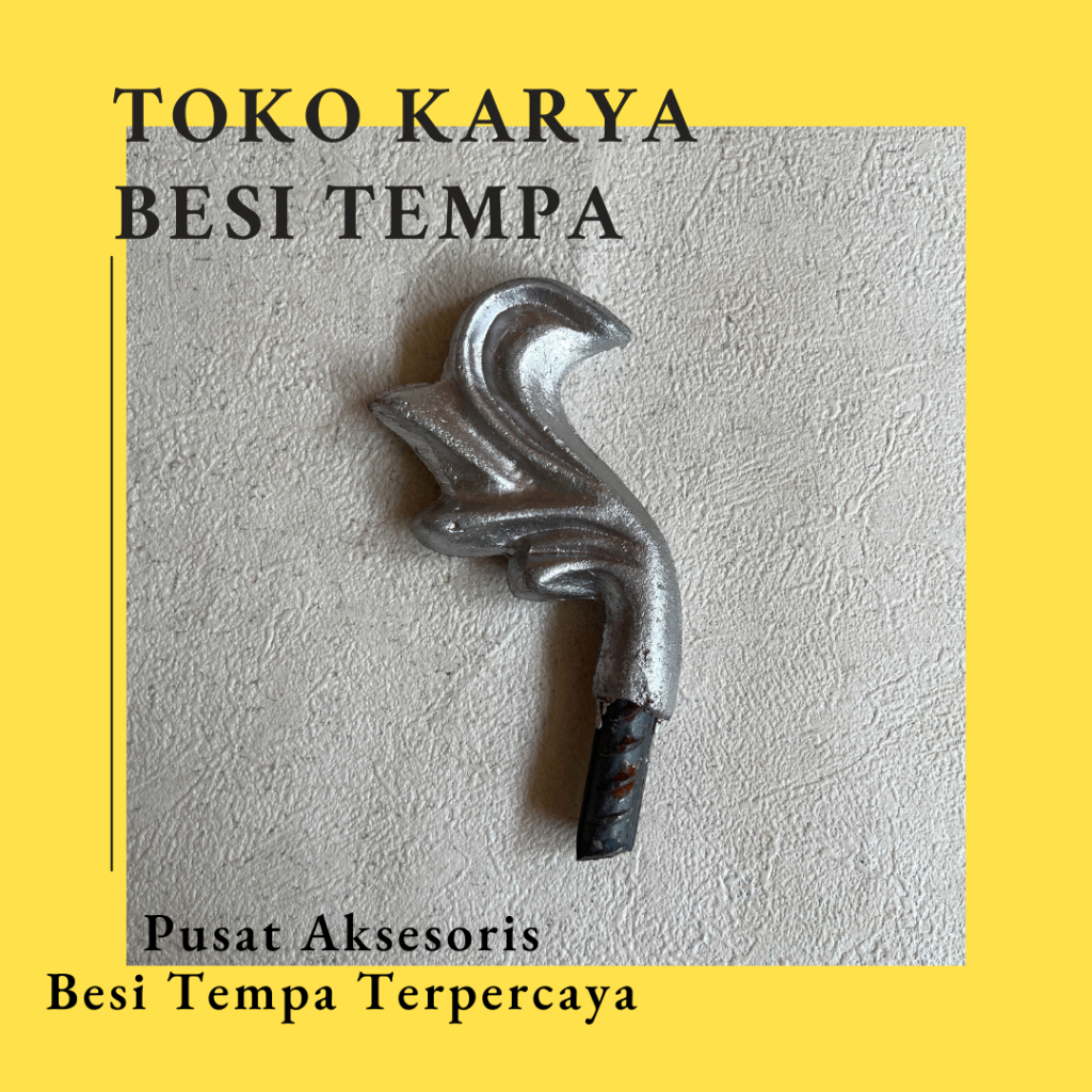 Ornamen Pagar Besi Daun D-35 / Aksesoris Pagar Besi dan Tralis / Aksesoris Besi Tempa / Aksesoris Pa
