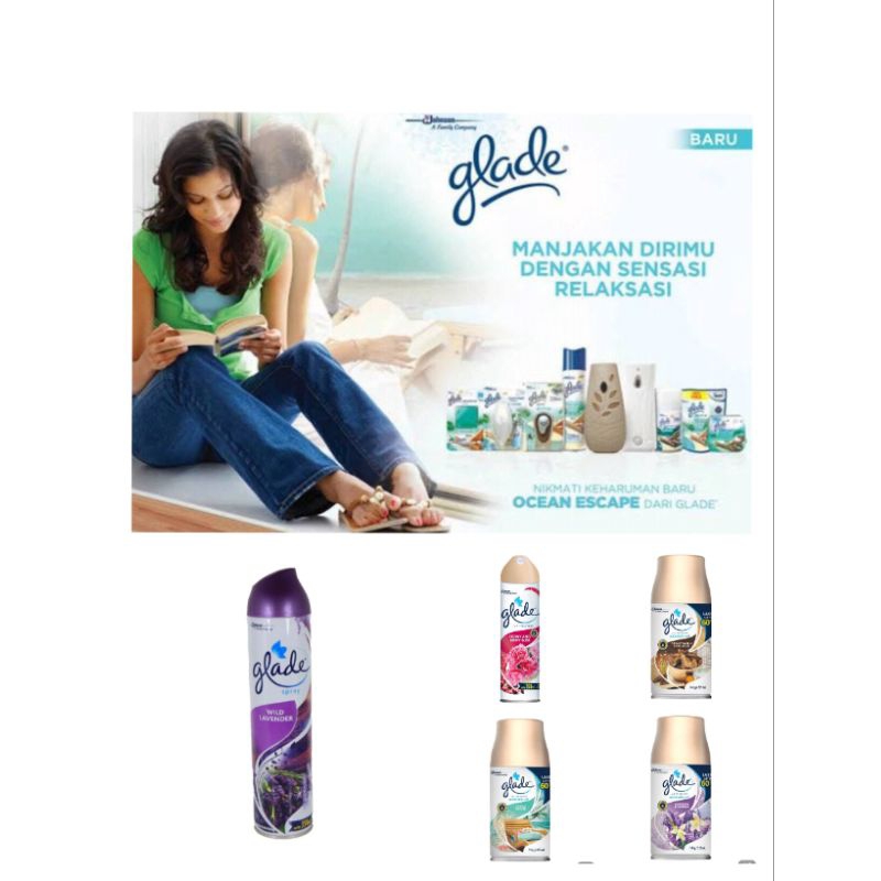 Glade / Glade Automatic Refill 146g/225ML Glade Aerosol Spray 350 ml + 50 ml