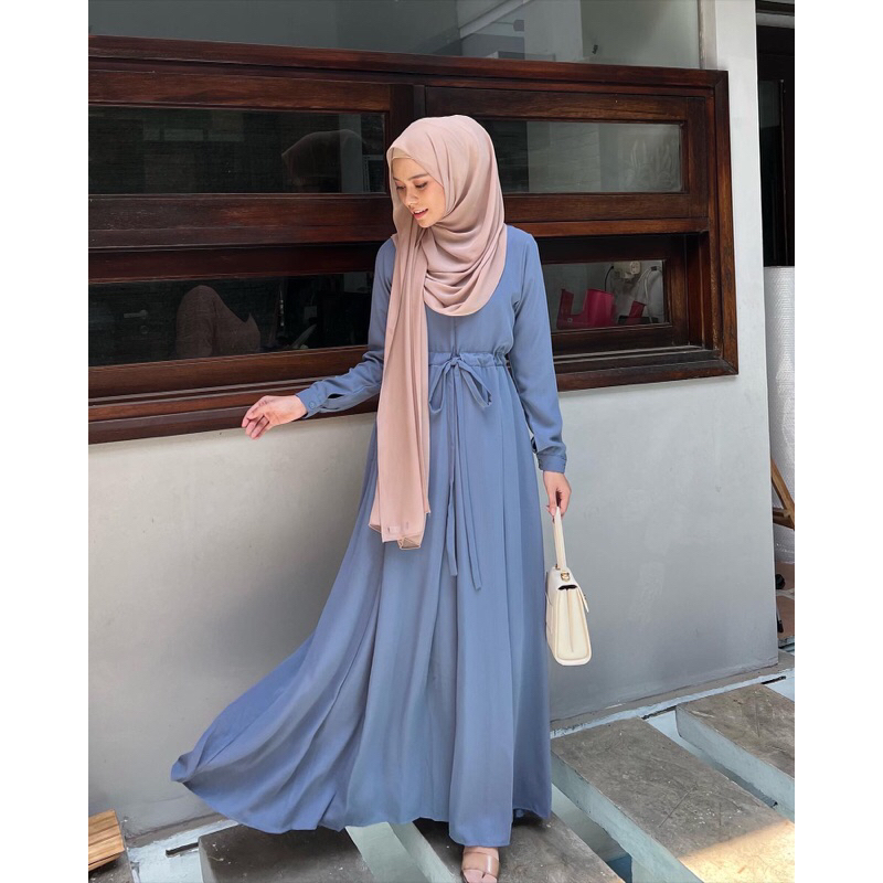 Premium Elmiza - Rahayu Dress Bahan Premium Wollycrepe Dress Wanita Remaja Terbaru Elegan