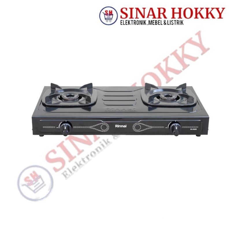 Kompor Rinnai 2 Tungku Rinnai RI-202S Teflon RI 202 S / RI 202S