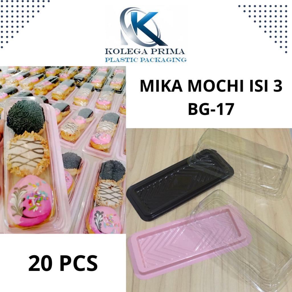 Doradoray_ Mika Donat Mini Isi 3/ Tray Bolu Gulung/ Mika Bg 17/ Mika Mochi/ Mika Isi 20Pcs