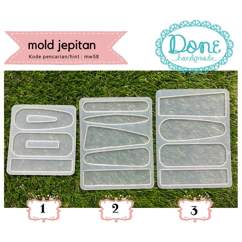 hair pin mold jepit rambut cetakan resin aksesoris rambut wanita mw58