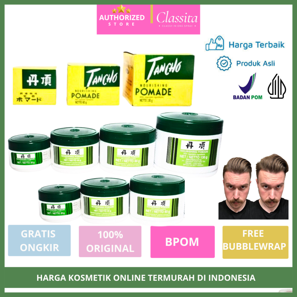 𝐂𝐋𝐀𝐒𝐒𝐈𝐓𝐀.𝐈𝐃 -  Minyak Rambut Pria | Pomade Rambut | Minyak Rambut Tancho | Tancho Nourishing Pomade