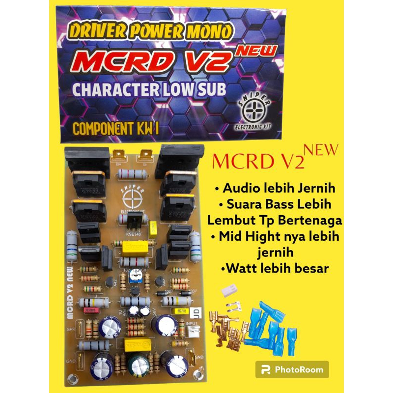 New MCRD V2 Power Amplifier PCB FR4 Plus Skun Modif By BME