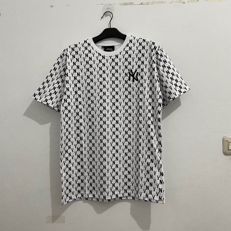 NY MLB Basketball white Tshirt Second