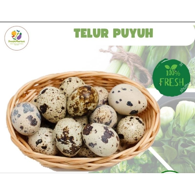 

Telur puyuh asli mentah isi 30 butir ready stok