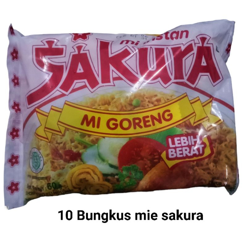 

10 Bungkus Mie Instan Mie Sakura Goreng