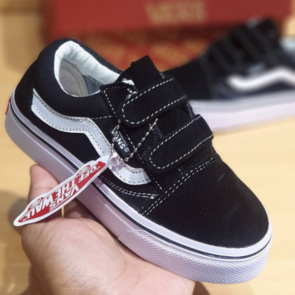 (PREMIUM QUALITY) SEPATU VANS1 ANAK MODEL TALI PEREKAT/ SEPATU SEKOLAH ANAK / VANS ANAK LAKI &