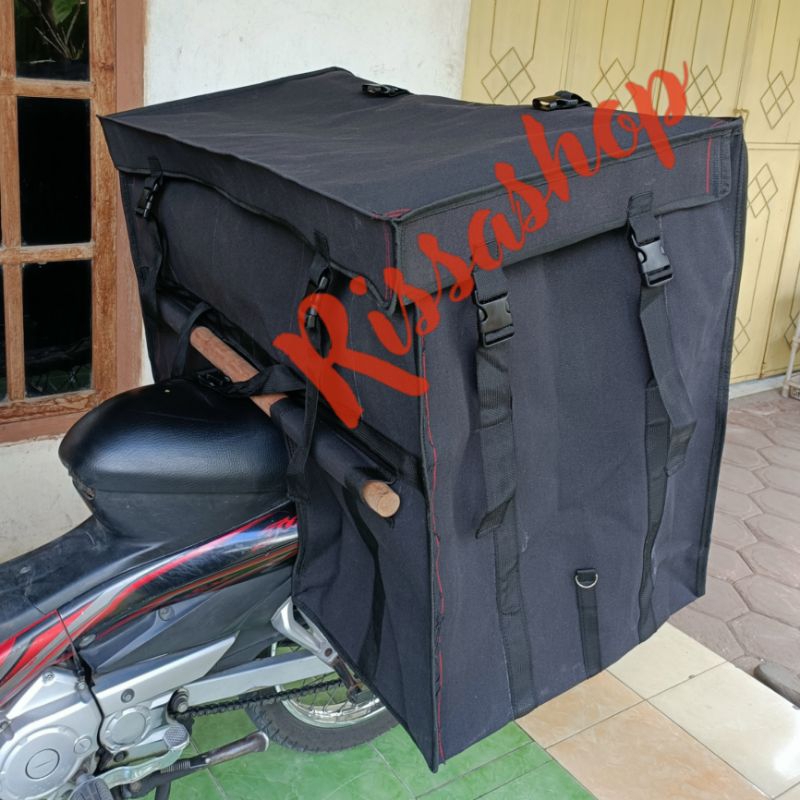 Tas  Motor Kurir Susun Kanvas Bima Tebal