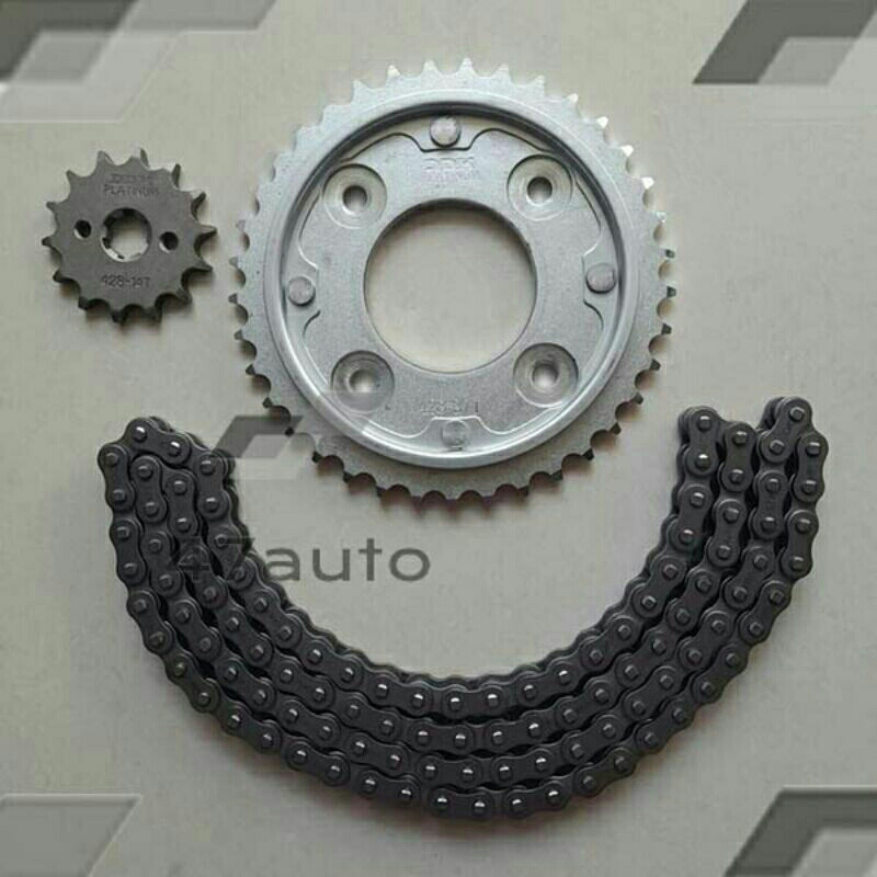 gear set supra x 125 fi supra x 125 batman original kondisi 90%