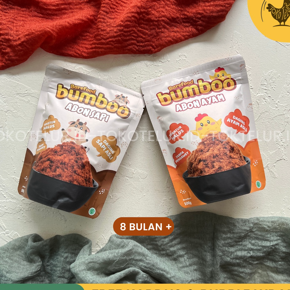 

XLWG1285 COD BUMBOO - Abon Asli Ayam & Sapi NO MSG | Makanan Snack MPASI Anak Bayi