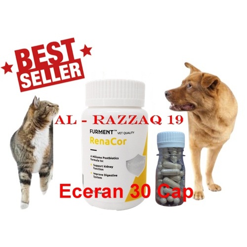 RenaCor Obat Hewan Ginjal untuk Kucing Dan anjing Eceran 30 Cap