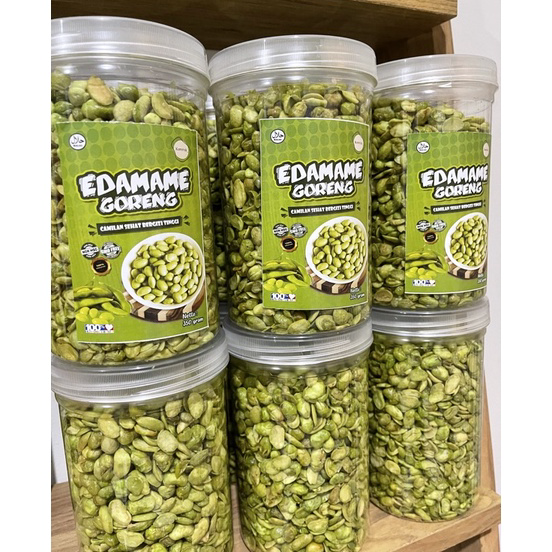 

FWKF9071 STOK SIAP 【COD camilan gurih edamame goreng kemriuk kemasan botol 350 gram