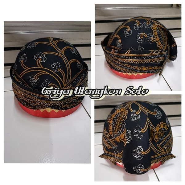 Blangkon Solo Full Batik Tulis