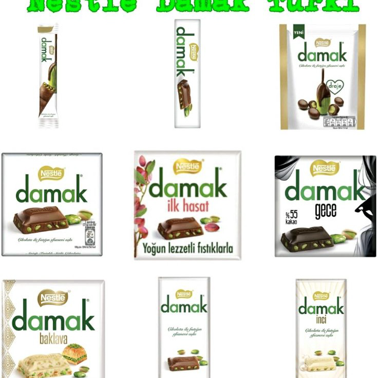 

GNDB5768 [PROMO SALE!!!] COKLAT NESTLE DAMAK TURKI DAMAK BAKLAVA | TURKISH CHOCOLATE | COKLAT PISTACHIO | DAMAK GECE | OLEH OLEH TURKI