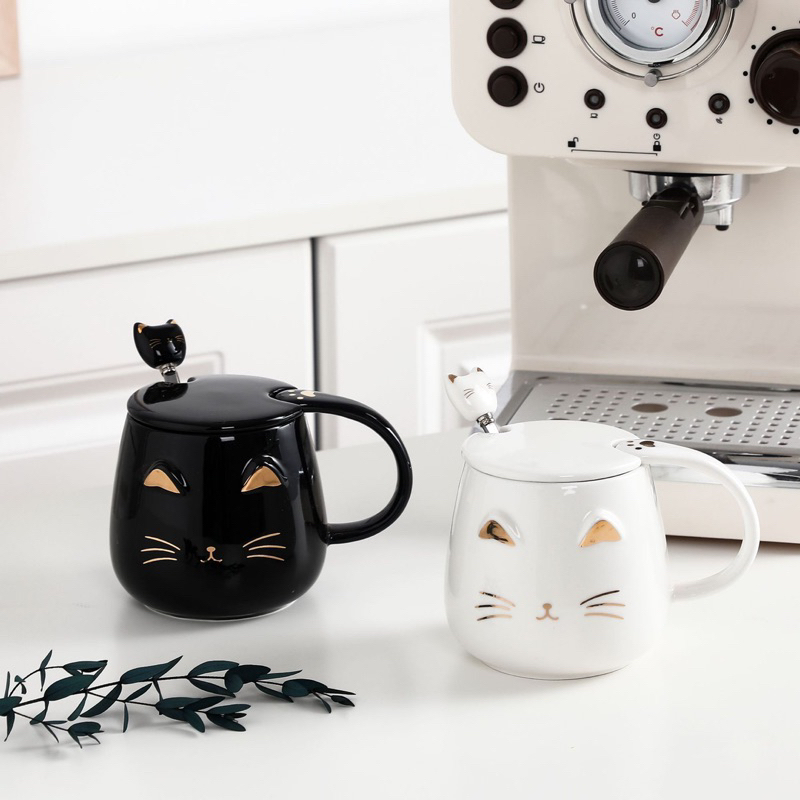 DNICE Mug Keramik meow / gelas keramik /mug keramik mug set