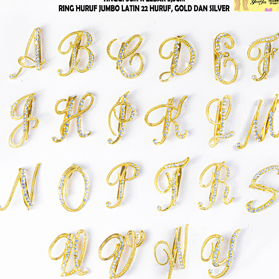 Sale Bros Huruf /  Kebaya / Bros nama / Inisial Huruf