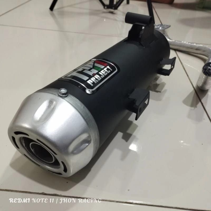 Knalpot Tzm Project Suara Bass adem Beat Karbu/Fi Vario 125/150 Mio sporty mio m3