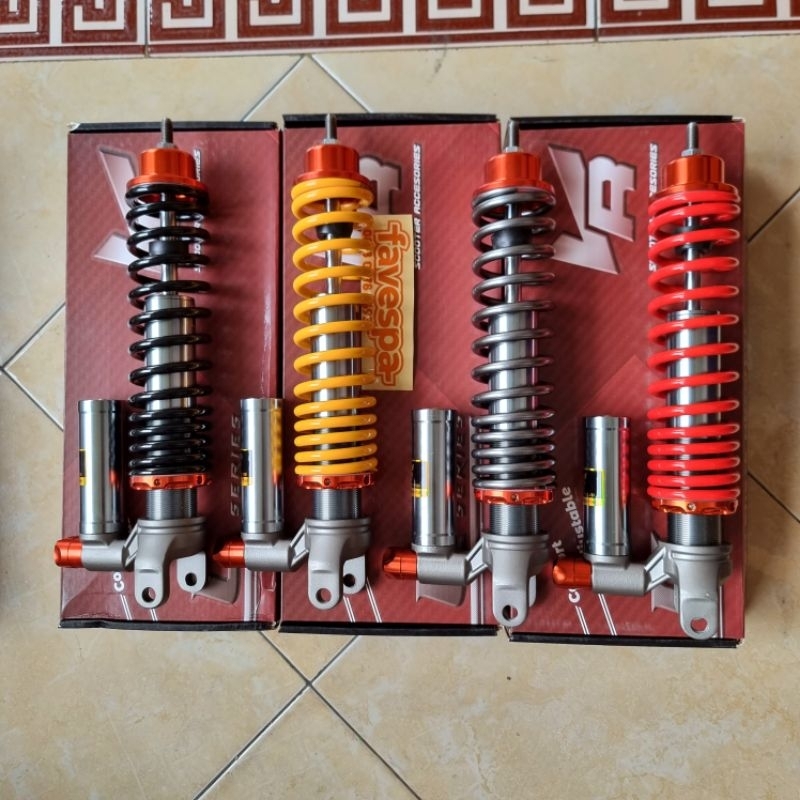 SHOCK BELAKANG TABUNG VESPA CLASSIC MERK VROSSI