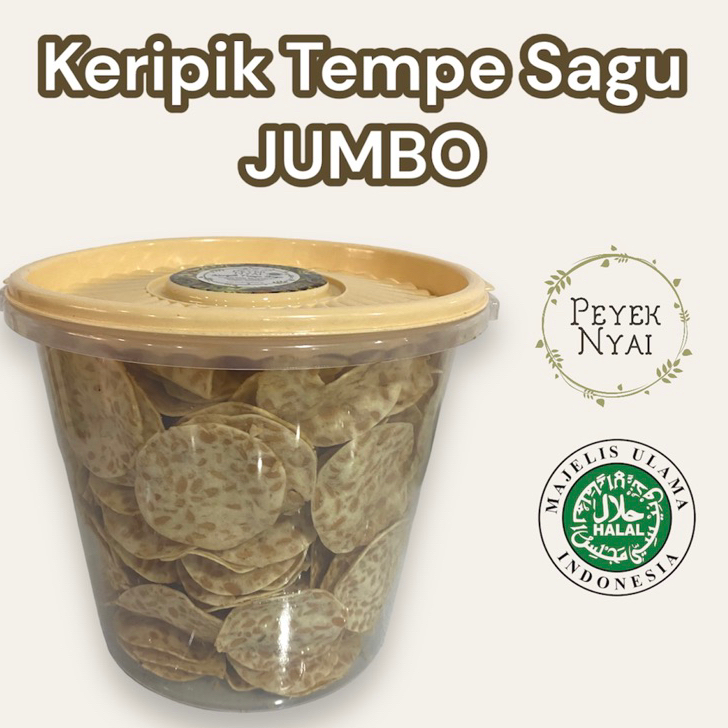 

HCDT1285 【Penjualan Terbaik】COD Peyek Nyai | Keripik Tempe Sagu (JUMBO)