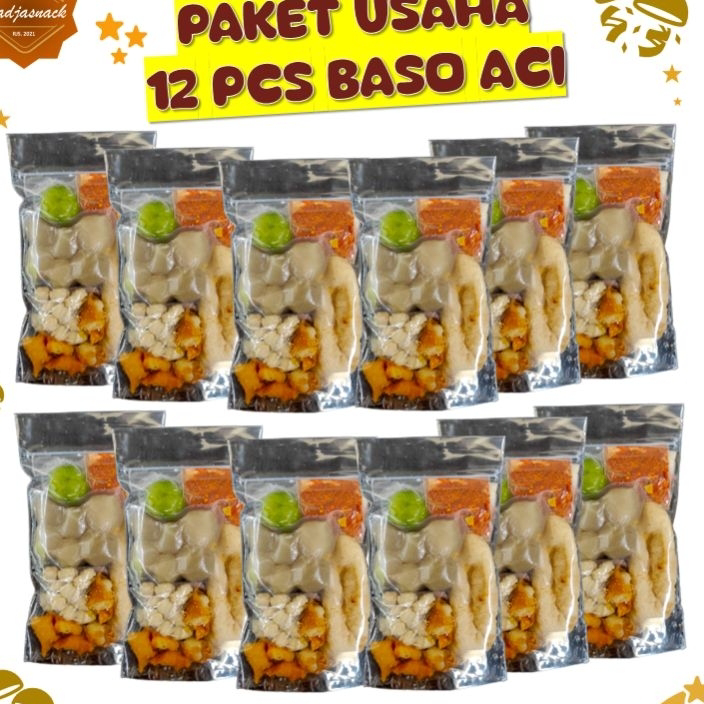 

JFQT6963 TERBARU PAKET HEMAT 12 BUNGKUS BASO ACI INSTAN SUPER MURAH