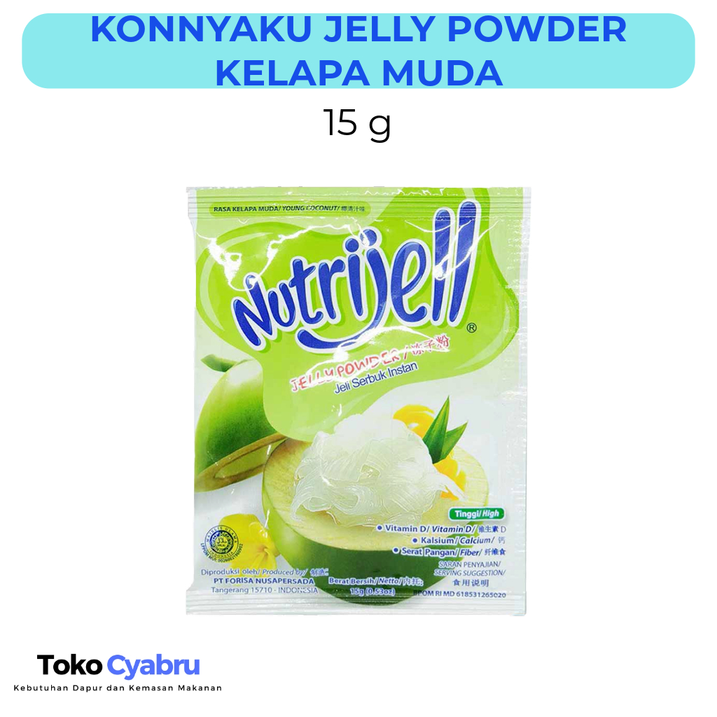 

Konnyaku Jelly Powder Kelapa Muda Nutrijell 15 g