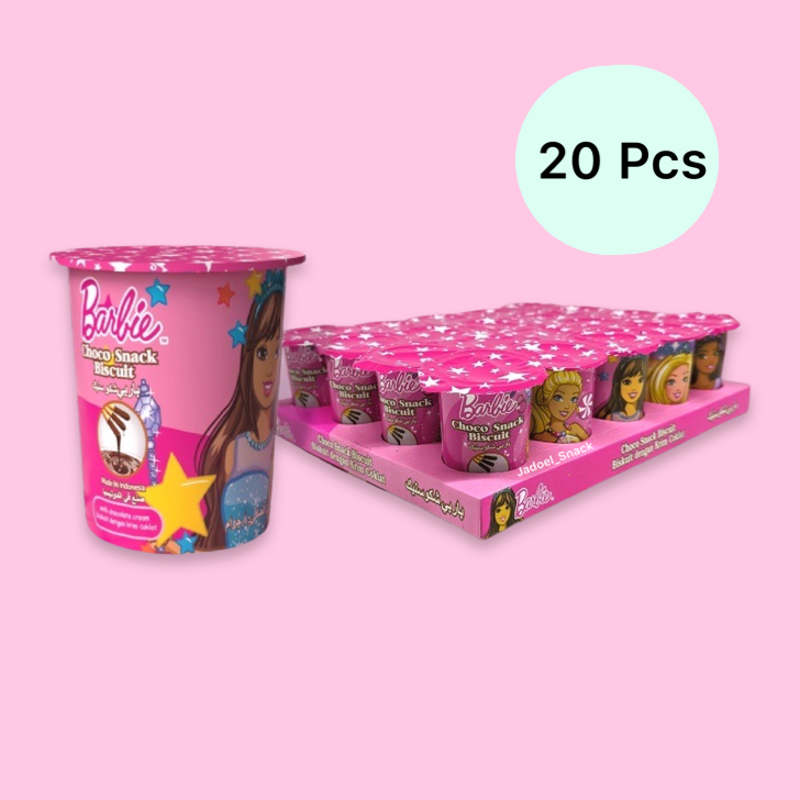 

GNNX5724 STOK SIAP 【COD GROSIR - Barbie Chocolate Mini 20 X 8 Gr Rasa Cokelat Biskuit Stick by Jadoel_Snack