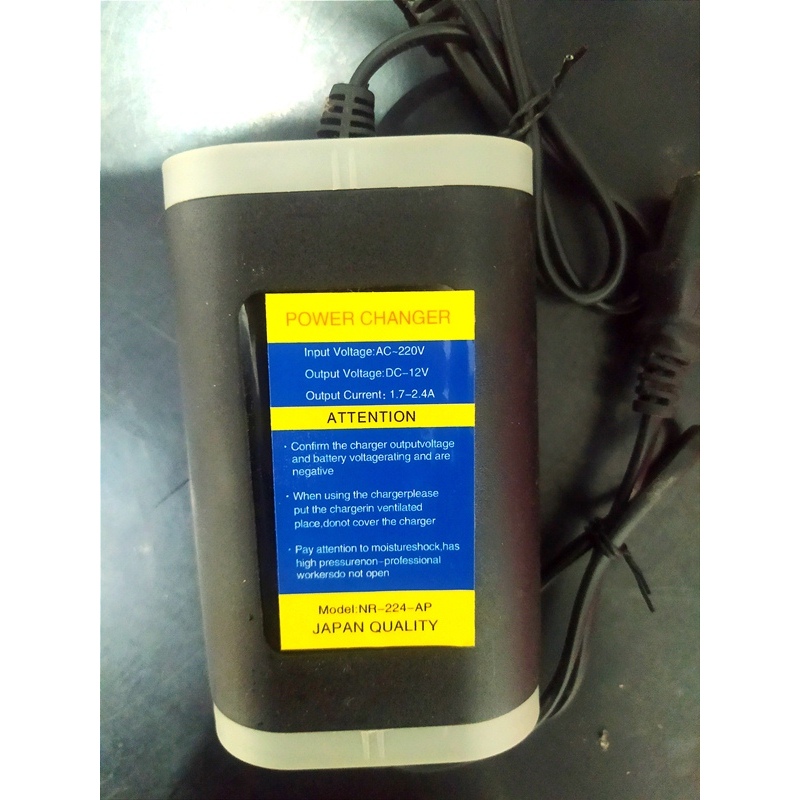 Charger Sprayer Elektrik 12V 2,4A- Cas Tangki Semprot - Ces Alat Kompres Tanaman