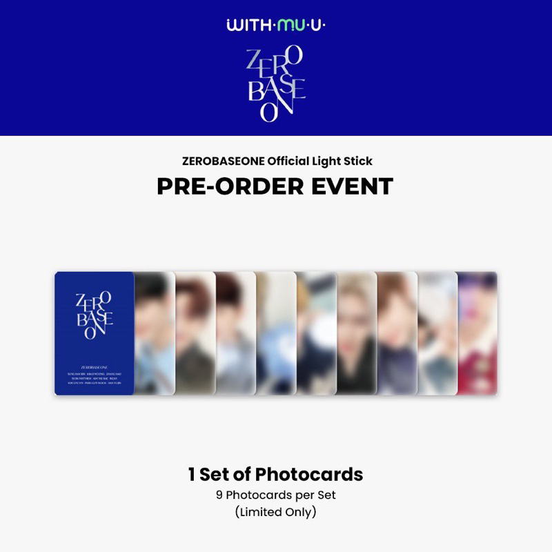 ZB1 Lightstick Photocards